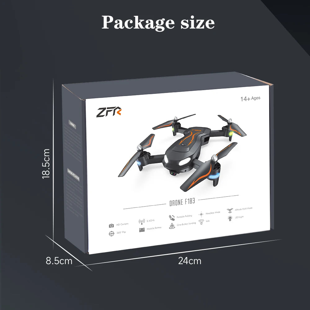 F183 Drone - 4K dual HD Camera Remote Control optical flow Quadcopter Toys 33 F183 Drone - 4K dual