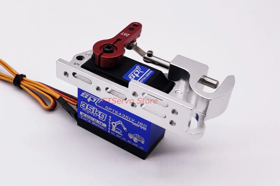 STServo 35kg Remote Control Air-Drop Releasable Servo Kit, metal construction, suitable for vehicles and remote control toys.