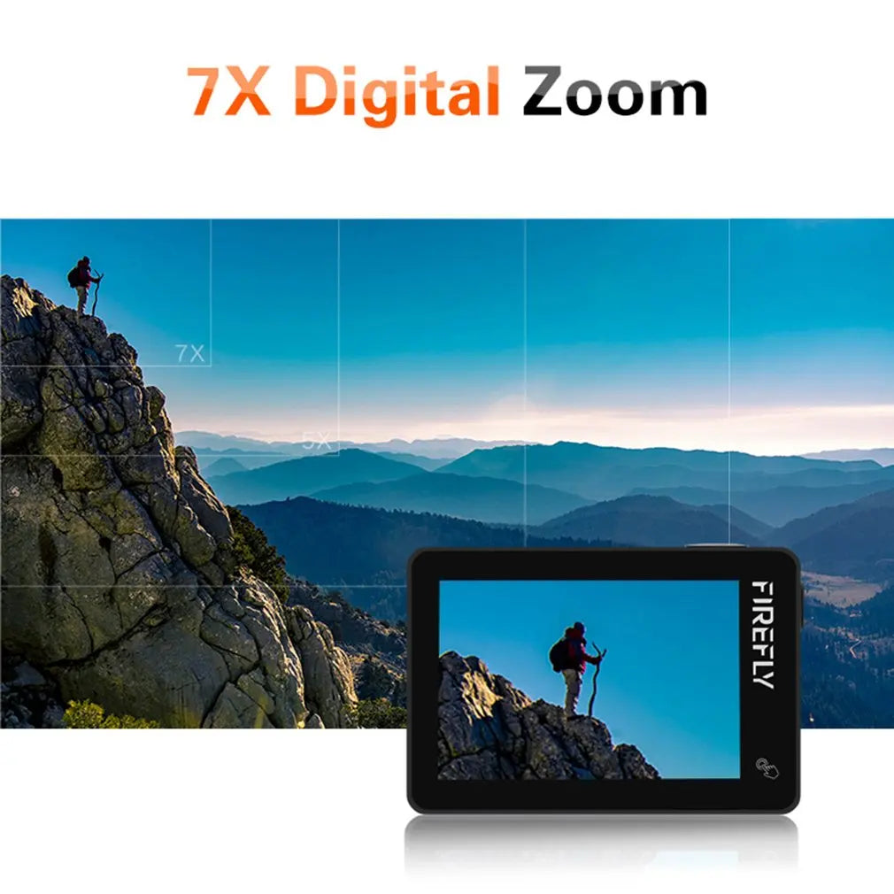 Hawkeye Firefly X / XS Action Camera - With Touchscreen 4K 90/170 Degree Bluetooth 7X Zoom FPV Sport Action Cam 15 Hawkeye Firefly X / XS Action Camera, Features : 1.4K/60 frame HD resolution