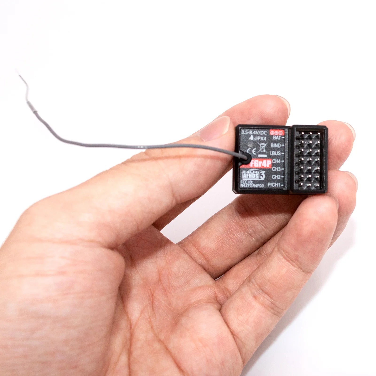 FlySky FGR4P 2.4GHz 4CH Receiver - AFHDS 3 PWM/PPM/I.bus/S.bus Output for FSG4P Transmitter RC Car Boat 19 FlySky FGR4P 2.4GHz 4CH Receiver, Reconnect the power cable to the receiver