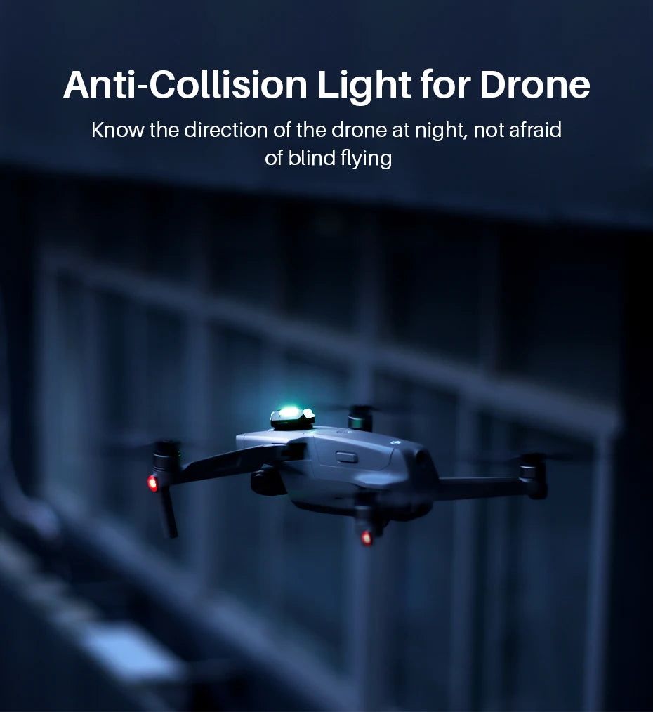 Ulanzi DR-02, Anti-Collision Light for Drone Know the direction of the drone at night .