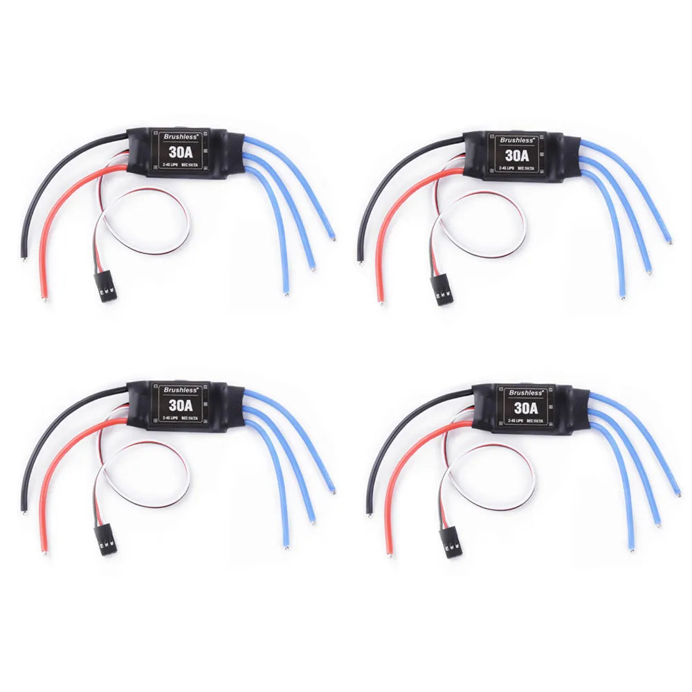 4pcs/lot XXD 30A 2-4S ESC, " Brushloss" 30A 30A FenU snushicss