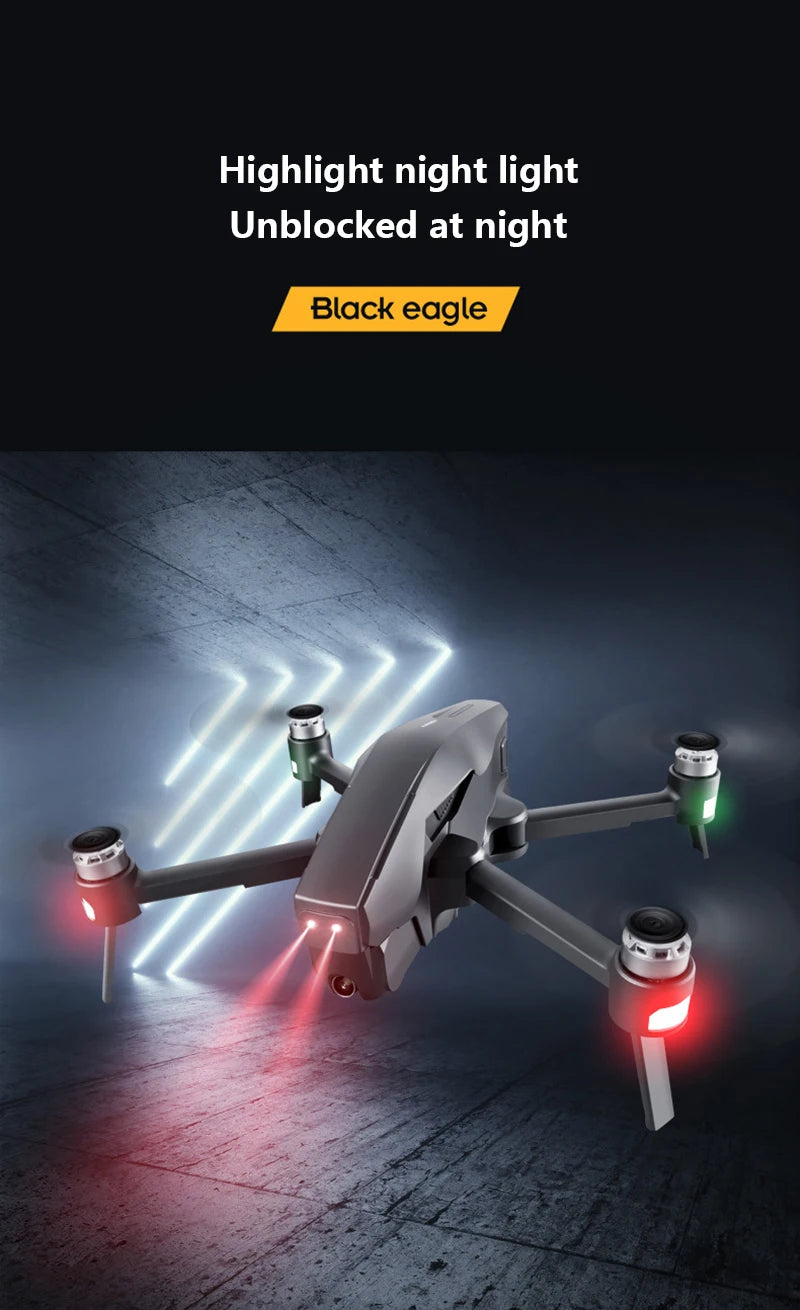 M1 pro drone, Highlight night light Unblocked at night Black ea