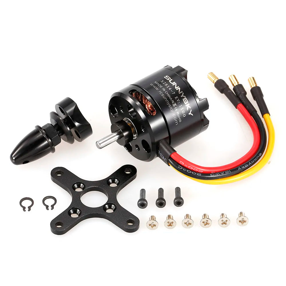 1PC Original SUNNYSKY X2814 900KV 1000KV 1100KV 1250KV External Rotor Brushless Motor for RC 3D fixed-wing Aircraft Airplanes 13 Package Included: X2814 KV900, KV1000 or KV1
