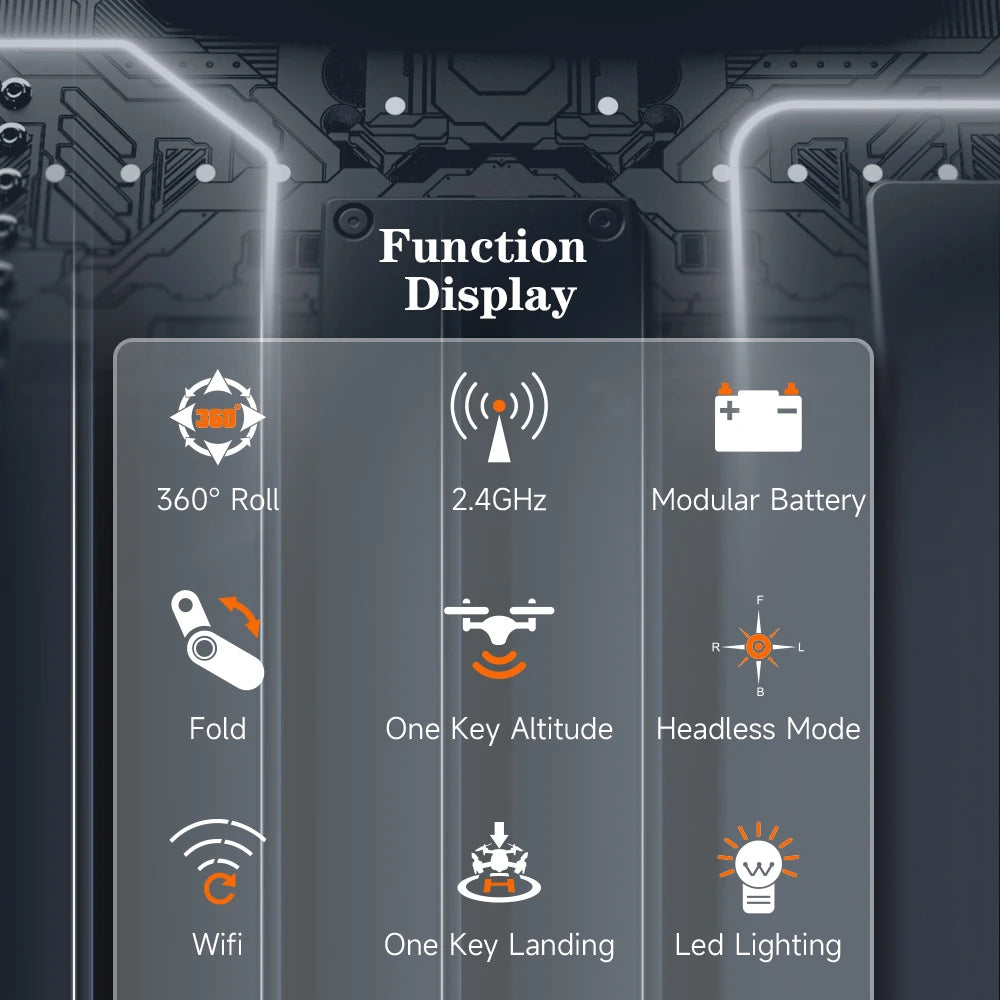 F183 Drone - 4K dual HD Camera Remote Control optical flow Quadcopter Toys 15 F183 Drone, function display ue0_ 3600 roll 24ghz