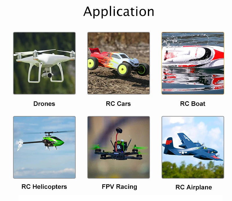 Youme 6S 22.2V 5200mah Lipo Battery, FPV Racing RC Airplanes . Application Drones RC Car