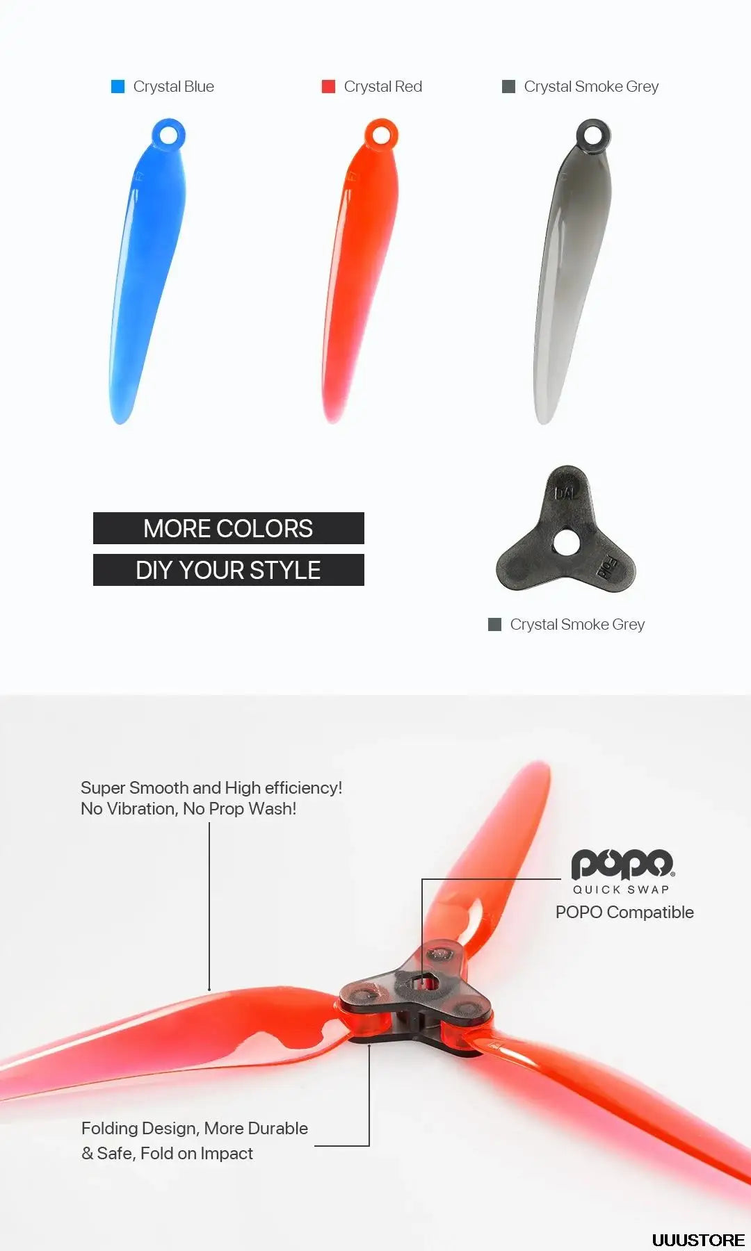 Crystal Blue Crystal Red Crystal Smoke Grey MORE COLORS DIY YOUR STYLE Crystal Smok