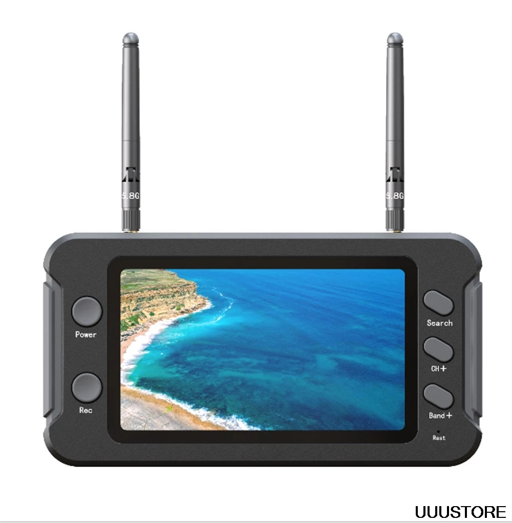 4.3 Inch FPV Monitor - 800x480 IPS HD Display 5.8GHz 40CH Diversity Receiver For RC Drone Radio Controller 6 4.3 Inch FPV Monitor, 4.3 Inch IPS 800x480 5.8GHz 40CH Diversity Receiver FP