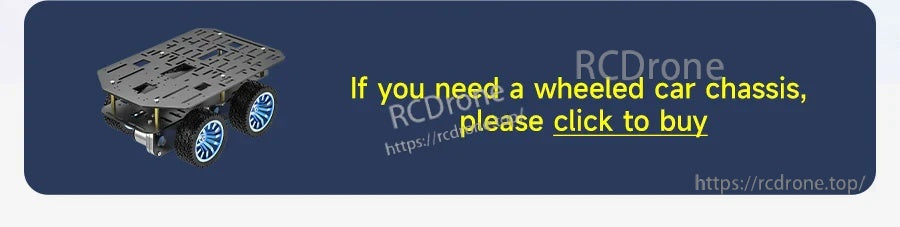 Banner reminder: plate is not a wheeled car chassis; purchase chassis separately if needed