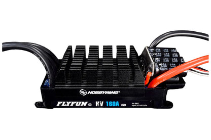 HobbyWing FlyFun HV 160A OPTO V5 RC aircraft ESC with large heatsink, No BEC, 6–14S LiPo input