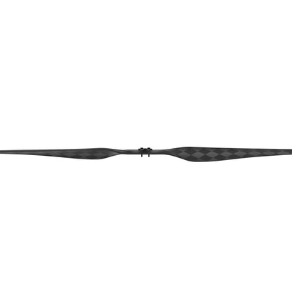 Hobbywing CF 3098 Propeller, Hobbywing CF 3098 black carbon-fiber propeller with diamond weave finish and center mounting hub