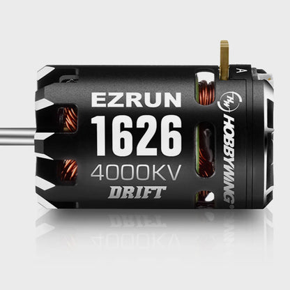Hobbywing EZRUN 1626 Sensored Motor, Hobbywing EZRUN 1626 4000KV brushless motor can with exposed copper windings and solder tabs