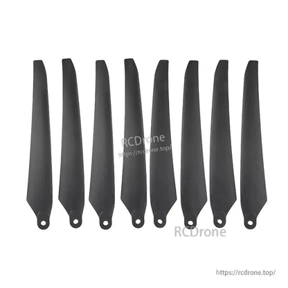Hobbywing HF 2270 Propeller, Set of eight black Hobbywing HF 2270 drone propeller blades with single-hole mounting tab and tapered blade profile