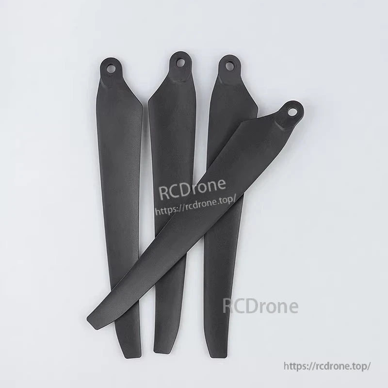 Hobbywing HF 2270 Propeller, Set of four black Hobbywing HF propeller blades with single-hole roots and matte textured finish