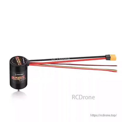 Hobbywing QUICRUN Fusion integrated ESC and brushless motor unit with pre-wired leads and battery connector