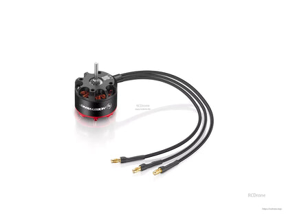 Hobbywing QUICRUN 3530SL brushless motor with steel shaft and three ESC leads with gold bullet connectors