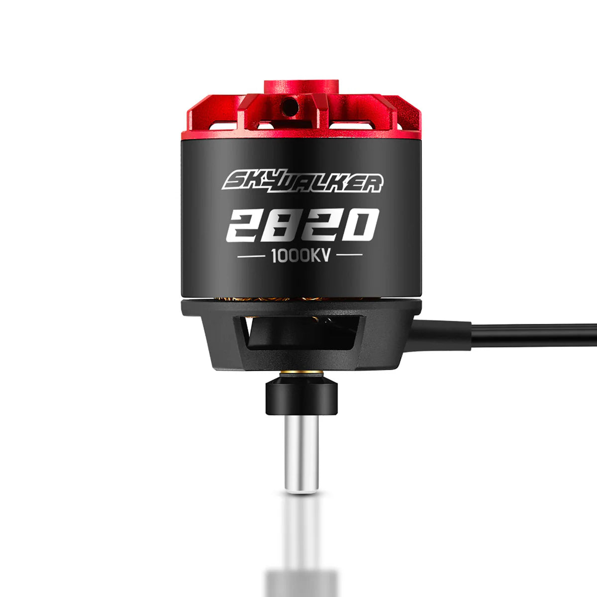 Hobbywing Skywalker 2820 SL Motor, Hobbywing Skywalker 2820 1000KV brushless outrunner motor with red top housing and long output shaft