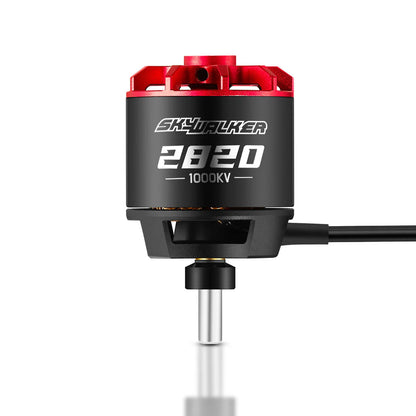 Hobbywing Skywalker 2820 SL Motor, Hobbywing Skywalker 2820 1000KV brushless outrunner motor with red top housing and long output shaft