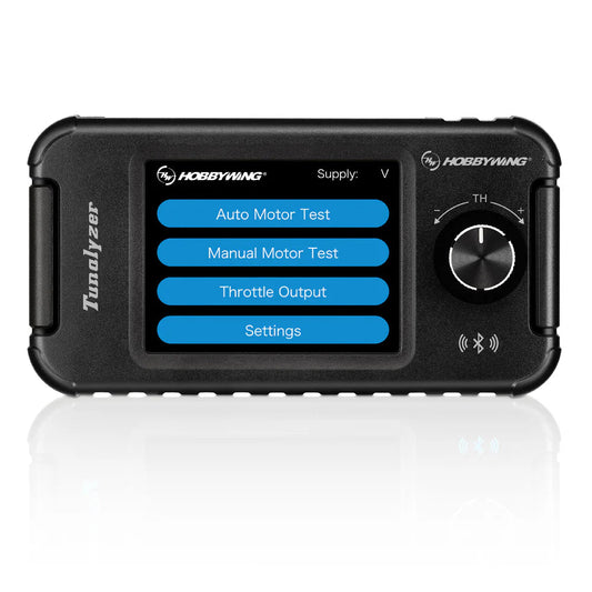 Hobbywing Tunalyzer Tool of Motor, Hobbywing Tunalyzer motor testing tool with color screen menu and throttle control knob