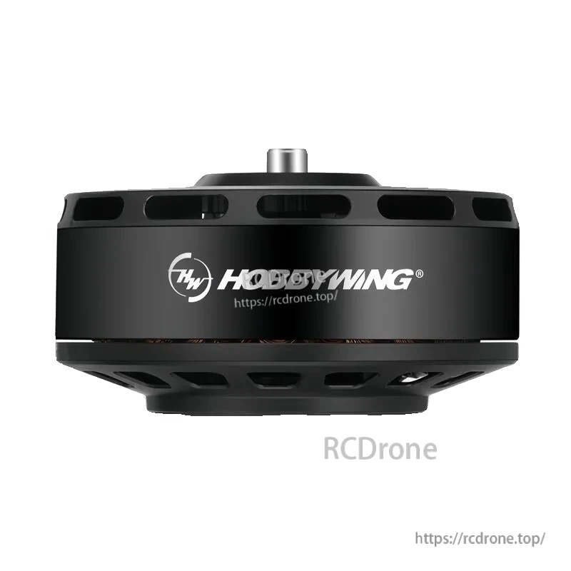 Hobbywing V8017 160KV IPC Motor, Hobbywing V8017 160KV IPC brushless motor side view with black housing and Hobbywing logo