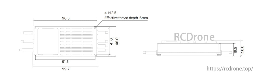 Hobbywing XRotor H130A 14S BLDC/FOC Brushless ESC, High-performance ESC for hobby and industrial applications with advanced features like dual throttle redundancy and millisecond-level fault logging.