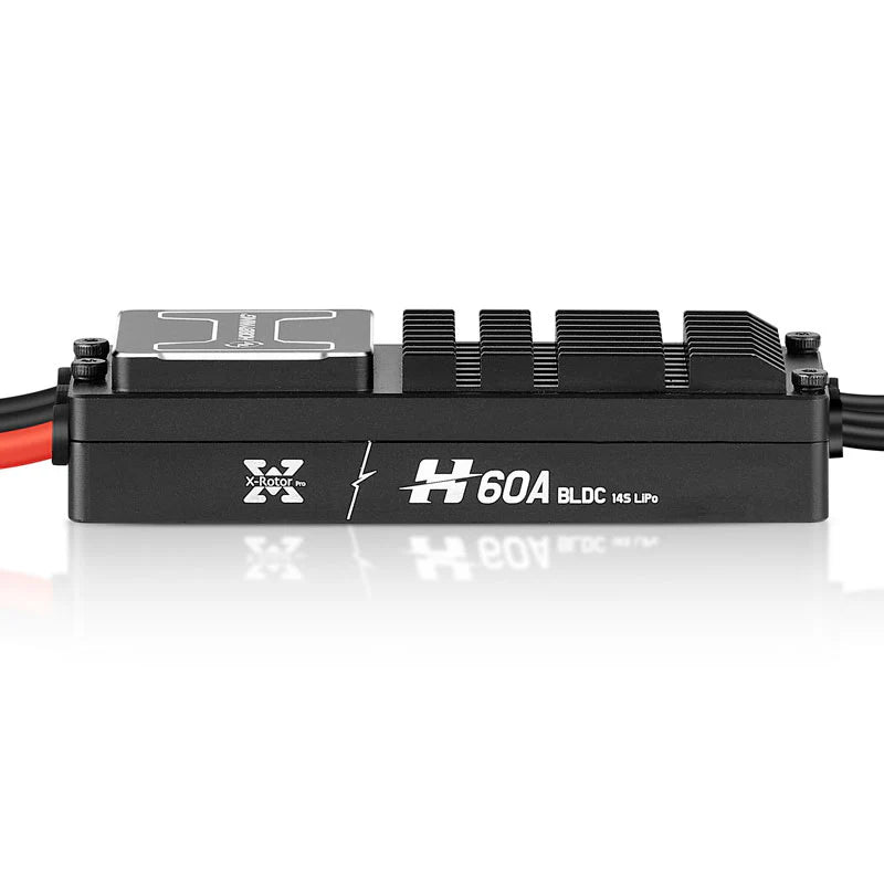 Hobbywing XRotor H60A 6S/14S ESC – BLDC/FOC, 40A/25A Continuous, 60A Peak, CAN+PWM, IP55 for UAV Drone