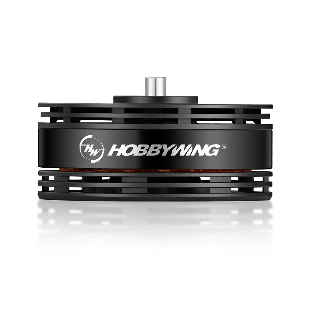 Hobbywing XRotor M4006 industrial drone motor with black housing, cooling fins, and top shaft