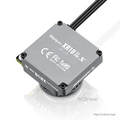 Hobbywing XeRun XR10 PRO G3X 160A Brushless ESC, Hobbywing XeRun XR10 Pro G3 brushless ESC with aluminum case, top wire lead, and 2–3S LiPo marking