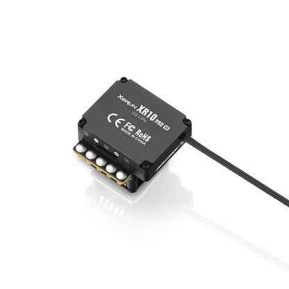 Hobbywing XeRun XR10 PRO Legacy Edition ESC, Hobbywing XeRun XR10 PRO V5 brushless ESC module with 2S LiPo marking and attached power lead