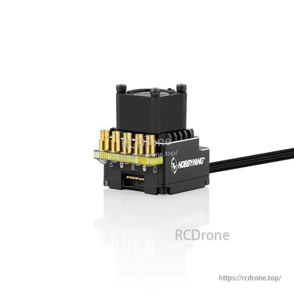 Hobbywing XeRun XR10 Stock Spec G2 sensored brushless ESC with cooling fan and A/B/C motor terminals