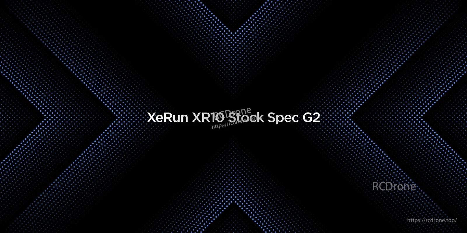 XeRun XR10 Stock Spec G2 text banner for Hobbywing sensored brushless ESC