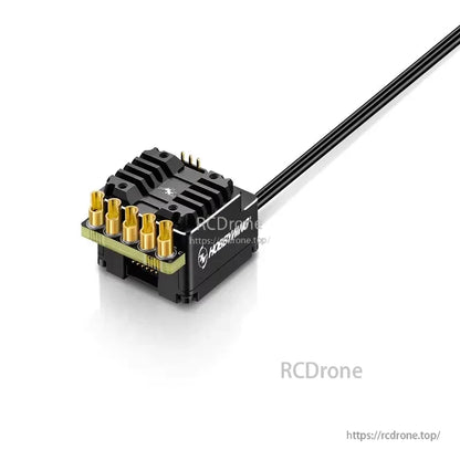 Hobbywing XeRun XR10 Stock Spec G2 sensored brushless ESC with heatsink and gold bullet connectors