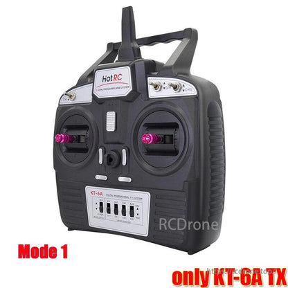 Hotrc KT-6A 2.4G 6CH RC Transmitter FHSS &amp; 6CH Receiver With Box For Rc Airplane DIY KT Board Machine FPV Drone