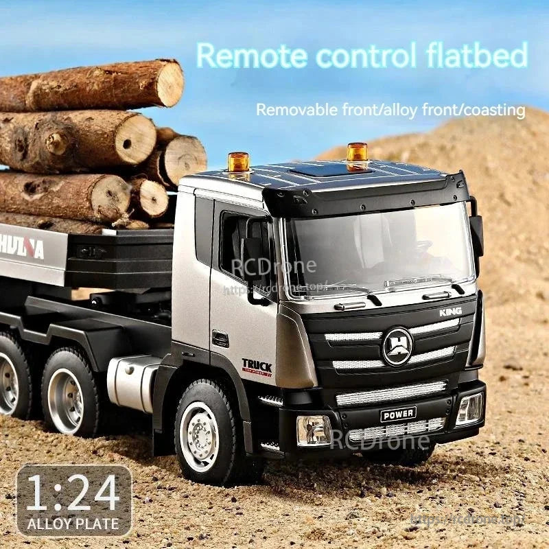 Huina 1318 1:24 RC trailer truck with lights and sound.