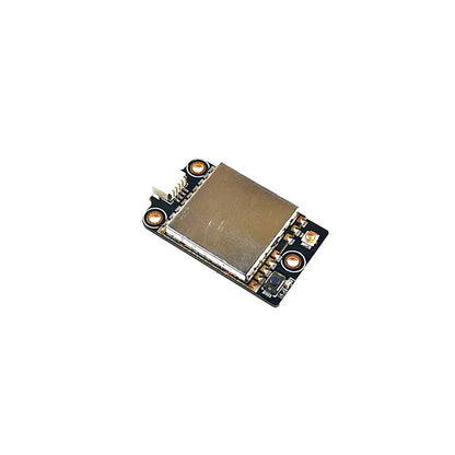 DarwinFPV 25/200/400/600mW VTX module top view with RF shield and mounting holes