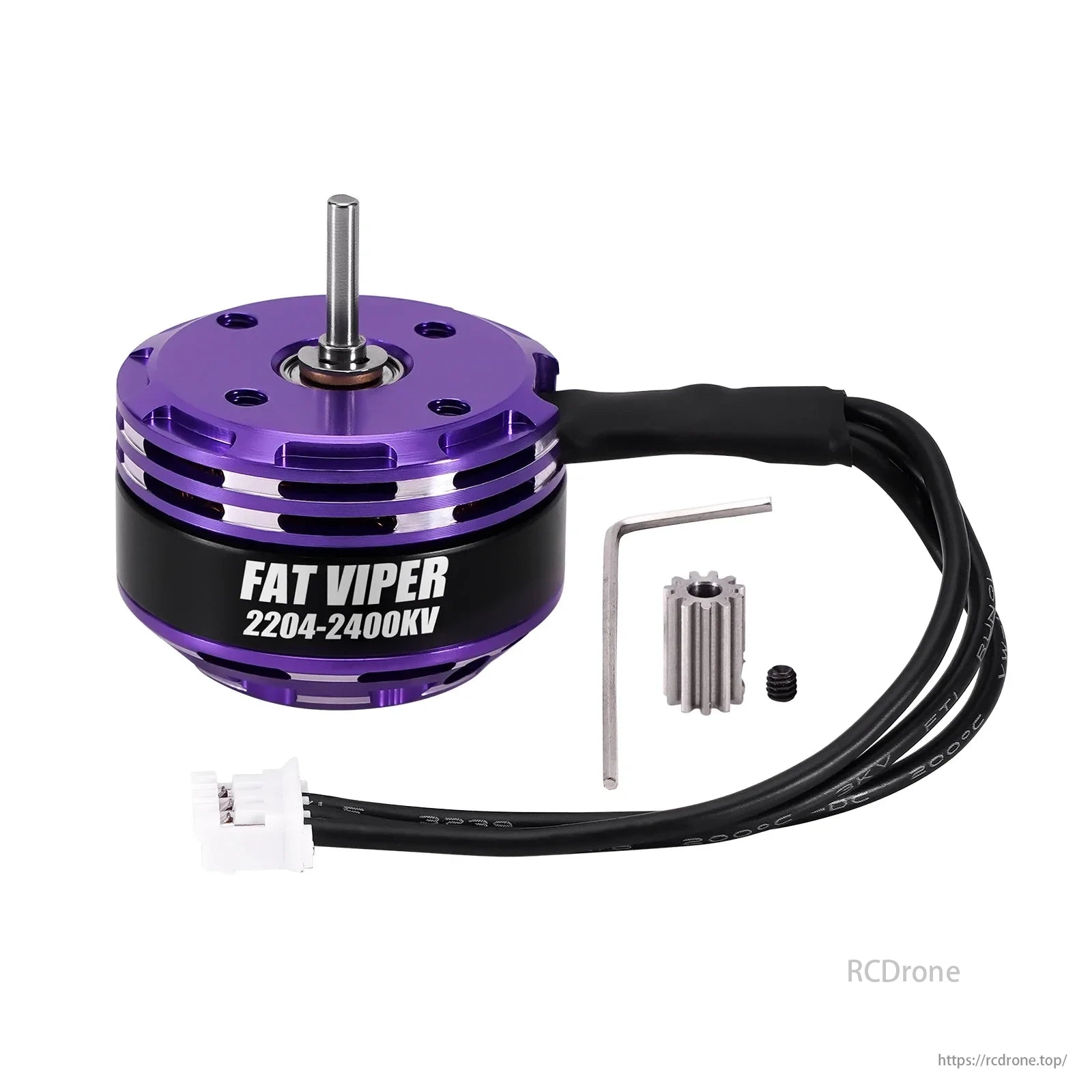 INJORA Fat Viper 2204 Motor, Upgrade RC crawler with INJORA Fat Viper 2204 2400KV brushless motor and aluminum transmission set.