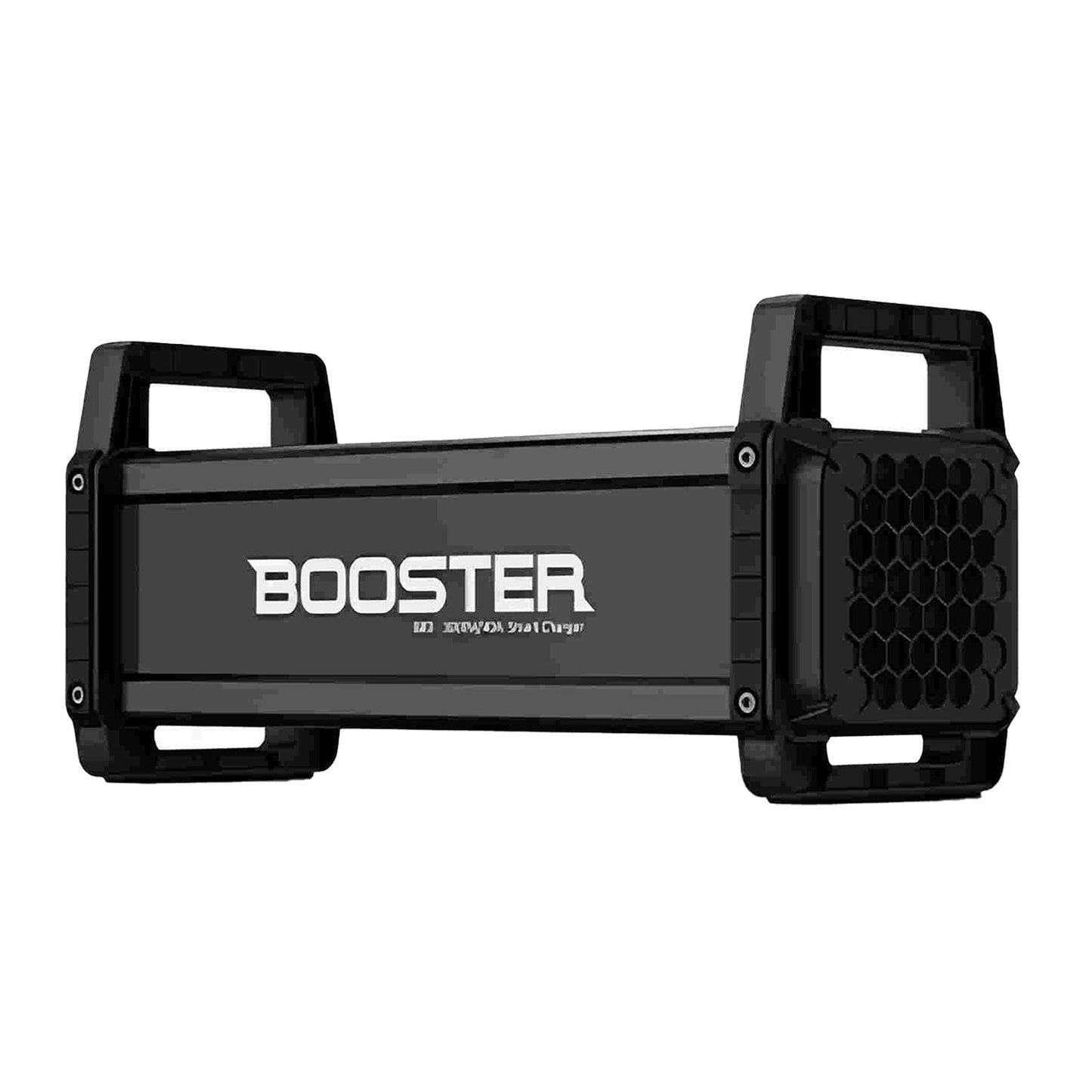ISDT B60/B80 Smart Battery Charger, Black ISDT Booster module with carry handles and honeycomb side vent, BOOSTER logo on the front