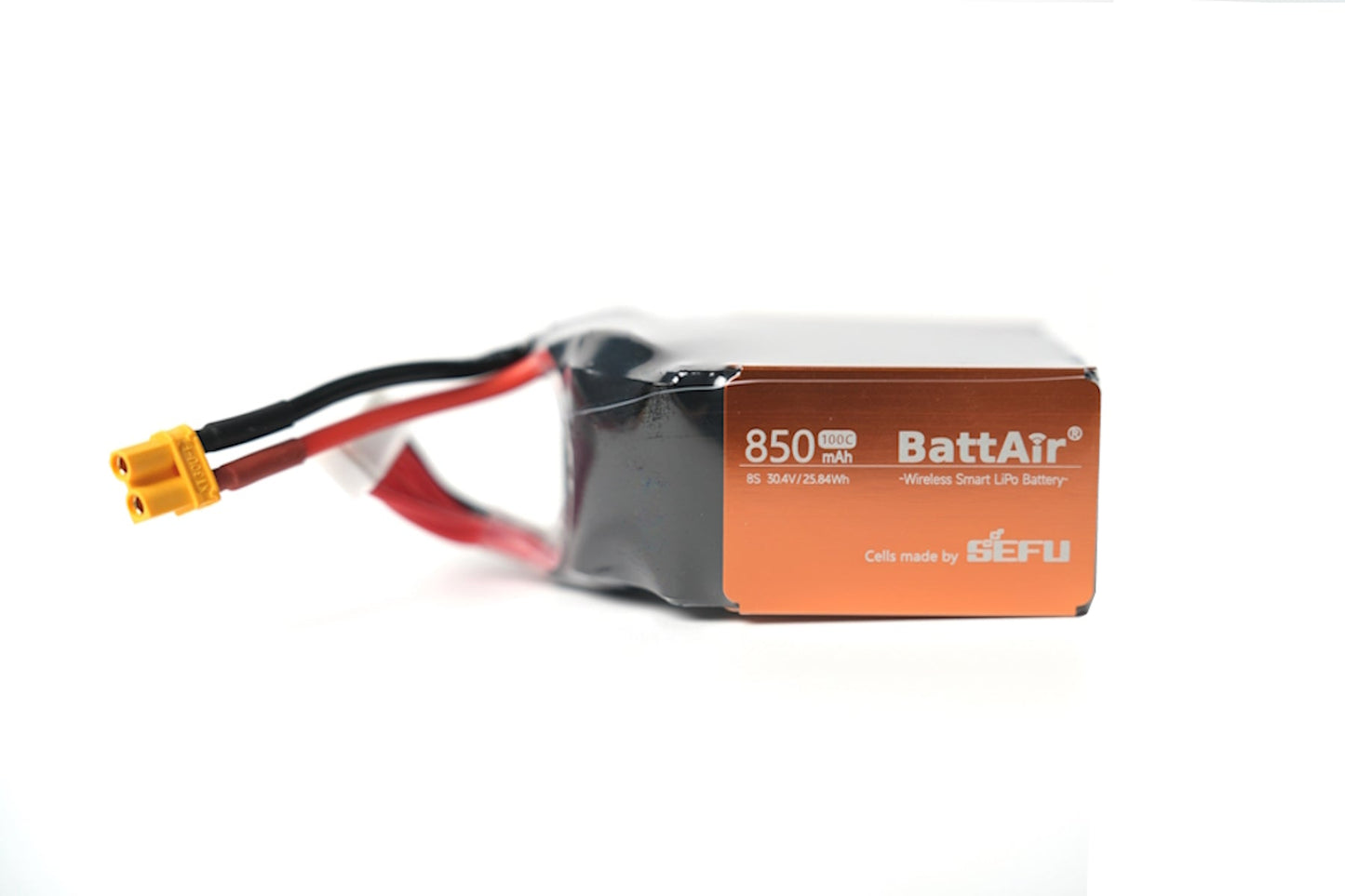 ISDT BattAir 8S 850mAh 100C smart LiPo battery pack with XT60 connector and 30.4V label