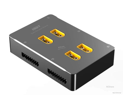 ISDT PC-4860S LiPo parallel charging board with four XT60 ports and side balance connector headers