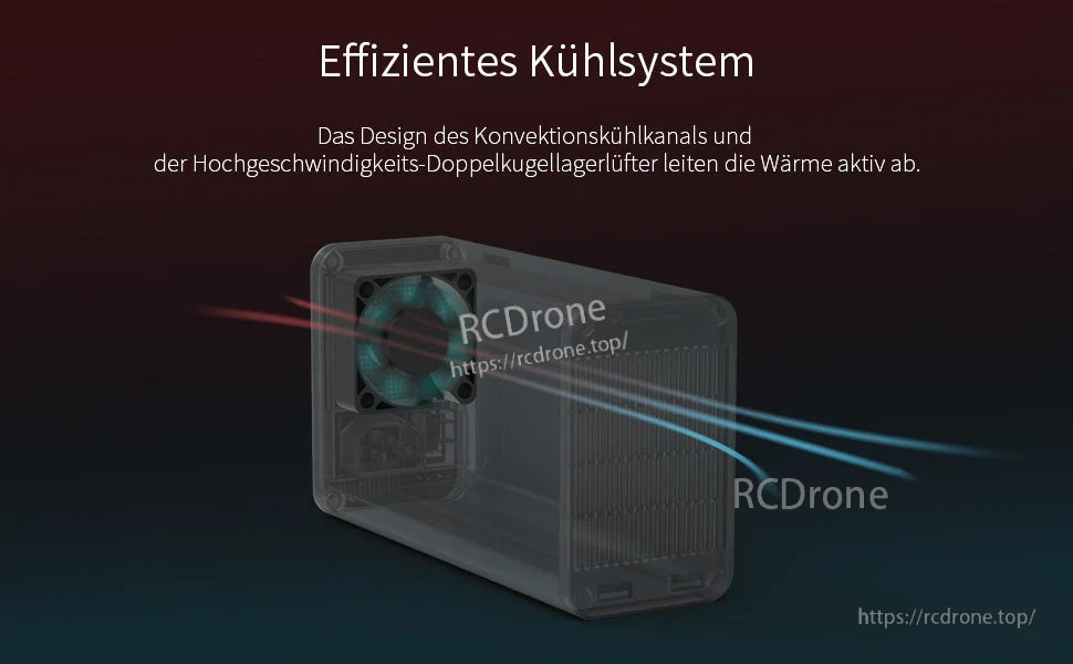 ISDT SP2425 DC power supply cooling system with rear fan and internal convection airflow channel