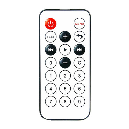 Yahboom infrared remote controller with power, menu, playback, and numeric keypad buttons