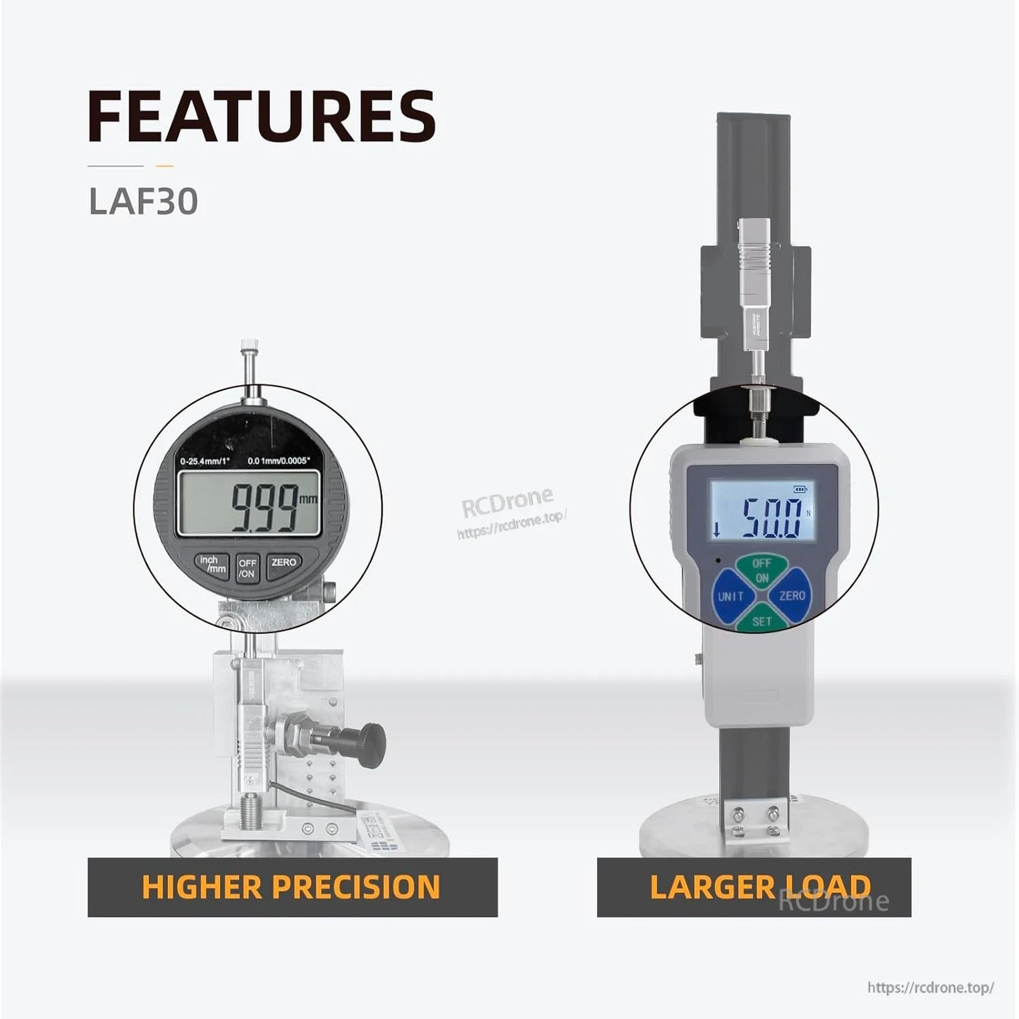 LAF30 provides ±0.06mm accuracy, 50N load capacity, and force control for precise linear motion.