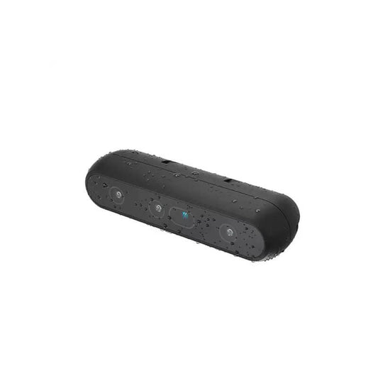 Intel RealSense D555 PoE IP65 3D stereo depth camera, angled front view showing multi-lens array