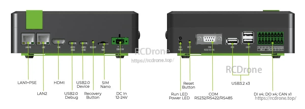 The J3010 Edge AI Computer features multiple connectivity options and is built for reliable industrial applications.