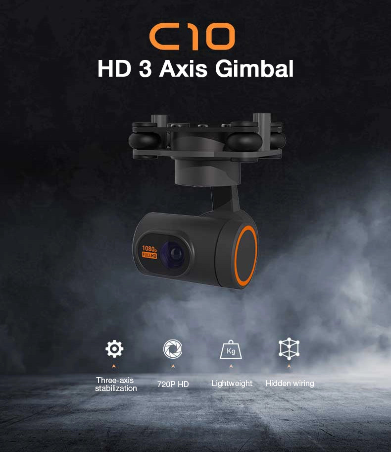 Skydroid C10 Pro Drone Gimbal, Lightweight, compact gimbal for stabilized 1080P HD video capture