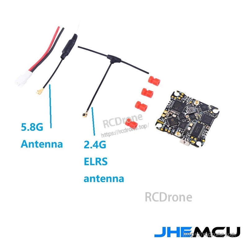 Included antennas for the AIO: 5.8GHz VTX antenna and 2.4GHz ExpressLRS antenna with connectors