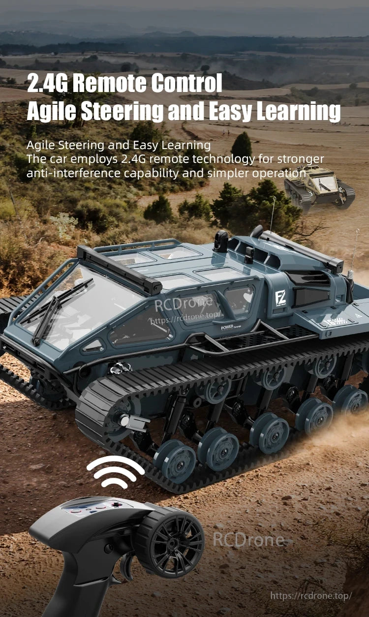 JJRC C8812 RC Tank, 2.4G remote control tank with agile steering and easy learning