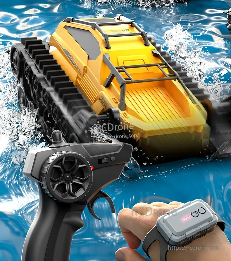 JJRC Q183 RC Car, Remote control car with amphibious features, 2.4G frequency, and 40m range, suitable for indoor or outdoor use.