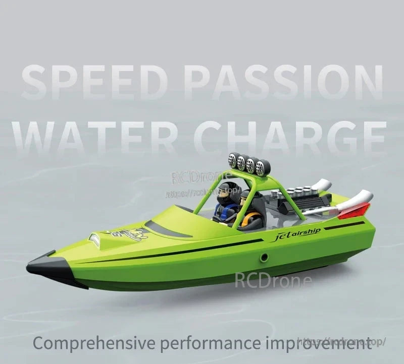 JJRC TY725 RC Boat, The JClairship RC boat features dual riders, powerful design, and enhanced performance for high-speed water adventures.