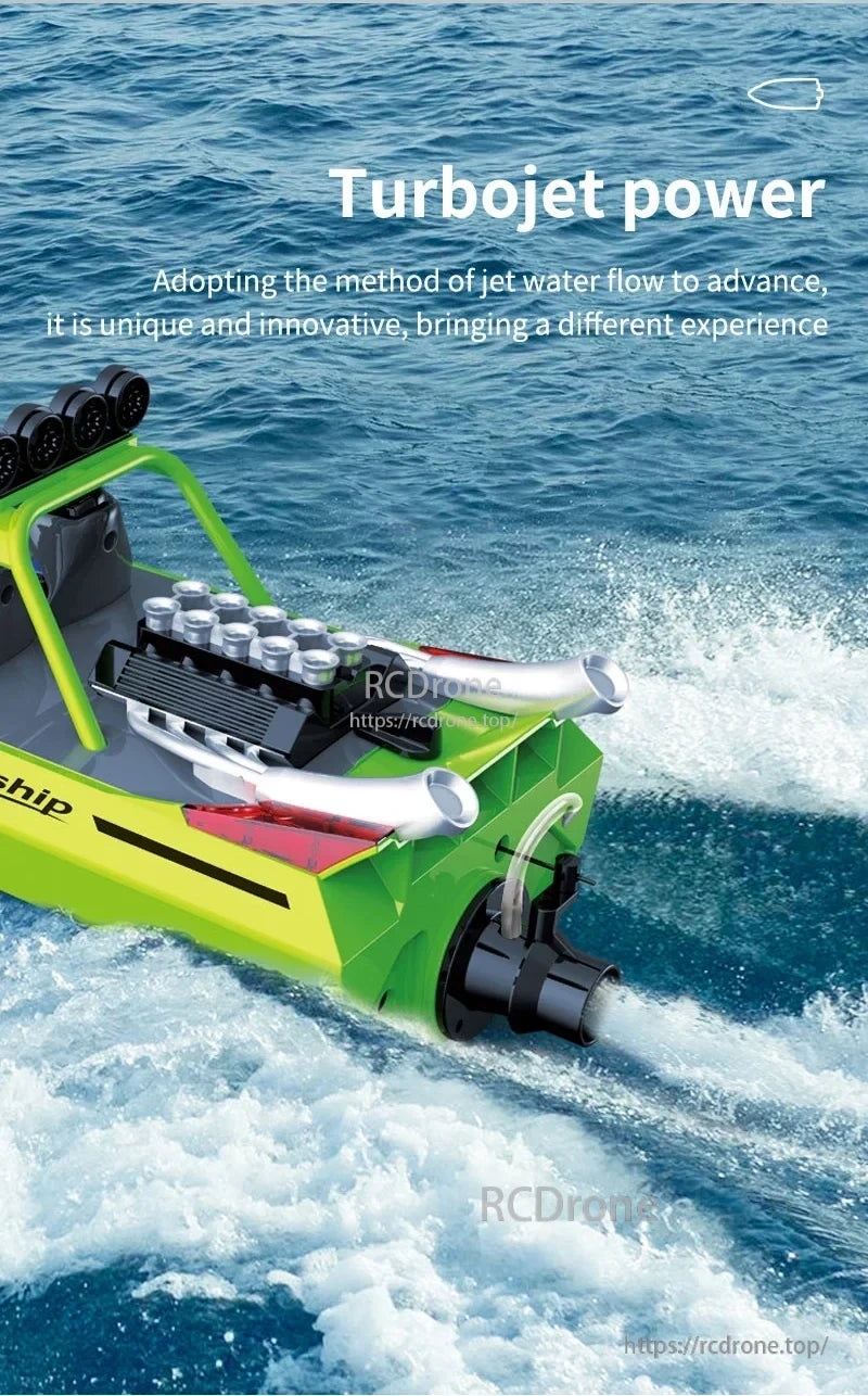 JJRC TY725 RC Boat, Turbojet powered RC boat with jet water flow propulsion